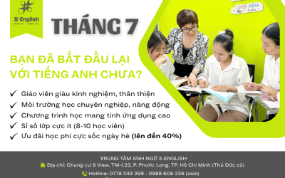 Tháng 7 rồi, bạn đã bắt đầu lại với tiếng anh CHƯA